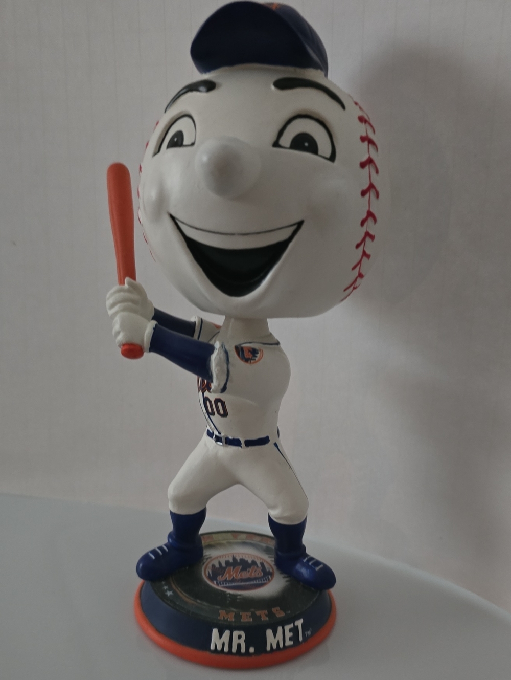 Forever Collectibles Mr. Met Bobblehead - White, Blue & Orange